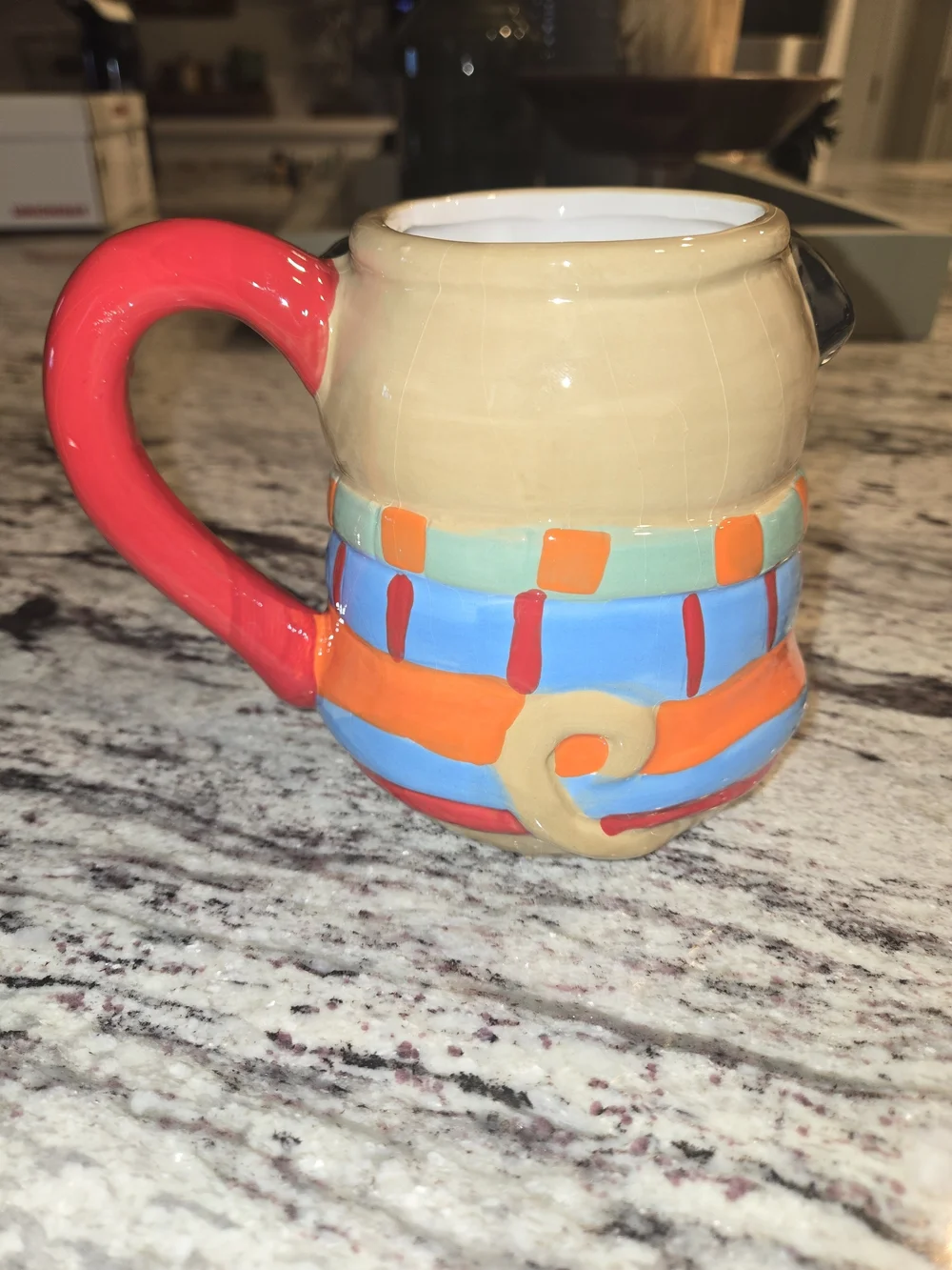Boston Warehouse Fun Pugly Sweater Pug Dog 18oz Coffee Mug Tea Cup 3D